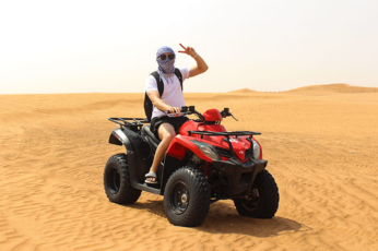 30 Mins Single Seater Quad Bike Desert Safari