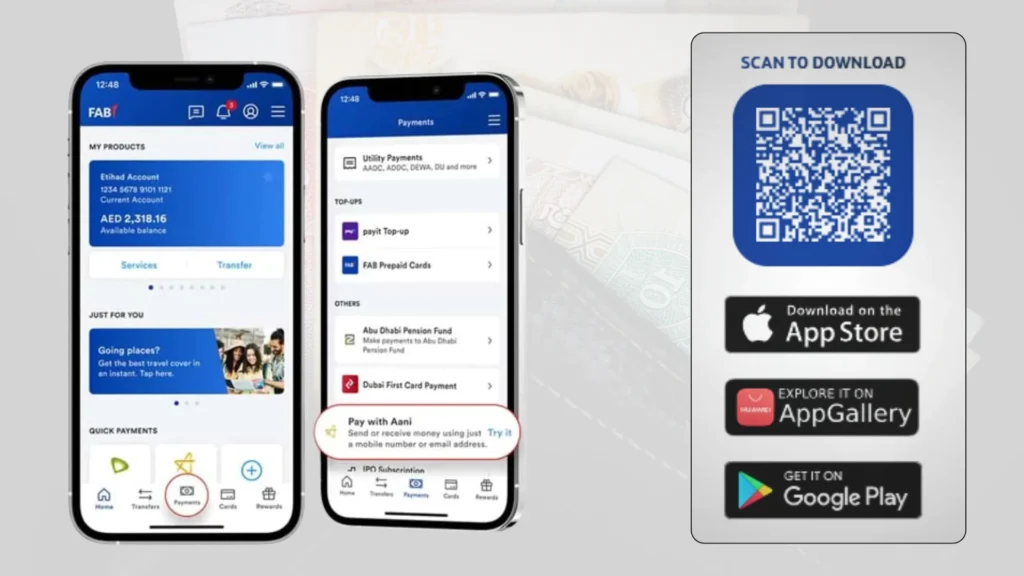 FAB Balance Check via SMS Banking