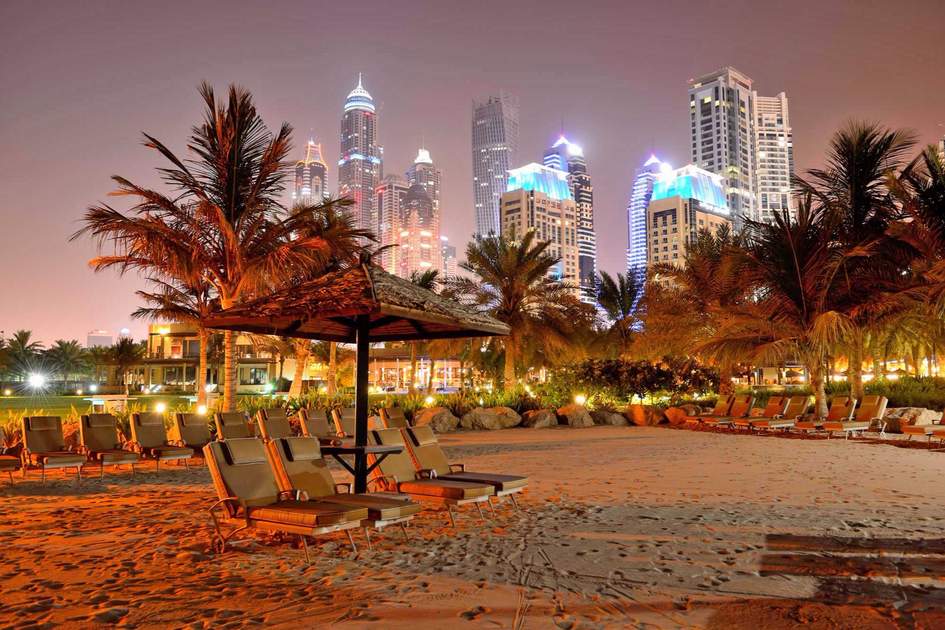 JBR Beach at Night